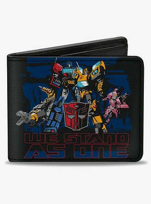 Transformers Autobots We Stand As One Group Bifold Wallet