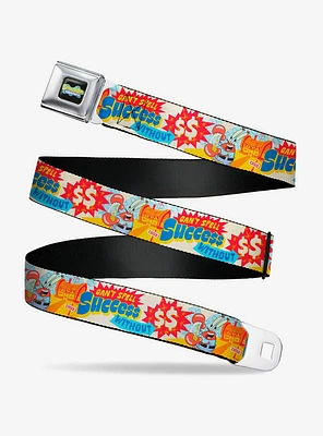 SpongeBob SquarePants Mr Krab Krusty Succce$$ Seatbelt Buckle Belt
