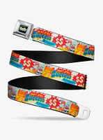 SpongeBob SquarePants Mr Krab Krusty Succce$$ Seatbelt Buckle Belt