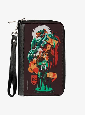 Dungeons & Dragons Character Collage Multi Zip Around Wallet
