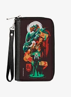 Dungeons & Dragons Character Collage Multi Zip Around Wallet
