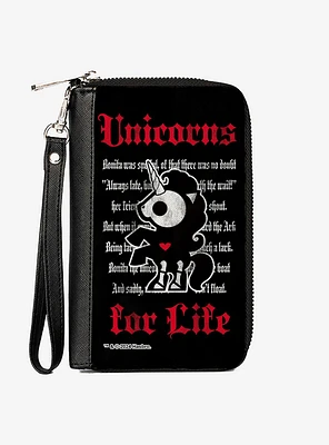 Skelanimals Bonita The Unicorn Unicorns For Life Zip Around Wallet