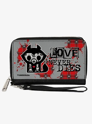Skelanimals Jae The Wolf Love Never Dies Pose Zip Around Wallet