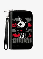 Skelanimals Bonita The Unicorn Need Love Zip Around Wallet