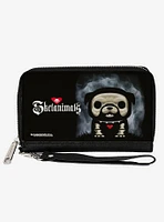 Skelanimals Maxx The Bulldog Fog Pose and Logo Zip Around Wallet