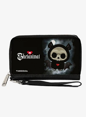 Skelanimals Diego The Bat Fog Pose and Title Logo Zip Around Wallet