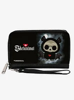 Skelanimals Diego The Bat Fog Pose and Title Logo Zip Around Wallet