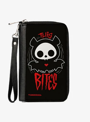 Skelanimals Diego The Bat Fog Pose Zip Around Wallet