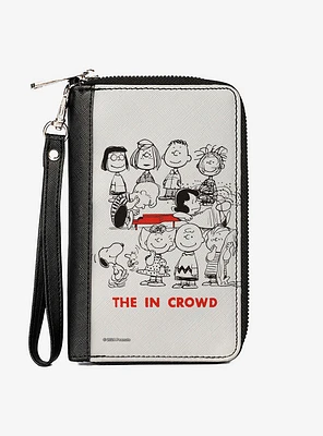 Peanuts Gang 75th The In Crowd Group Pose Zip Around Wallet
