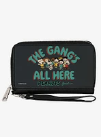 Peanuts Gang 75th The Gang's All Here Group Pose Zip Around Wallet