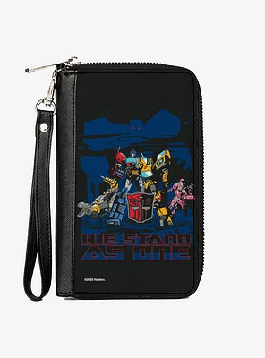 Transformers Autobots We Stand As One Pose Red Zip Around Wallet