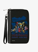Transformers Autobots We Stand As One Pose Red Zip Around Wallet