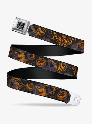 Disney Nightmare Before Christmas The Pumpkin King Seatbelt Buckle Belt