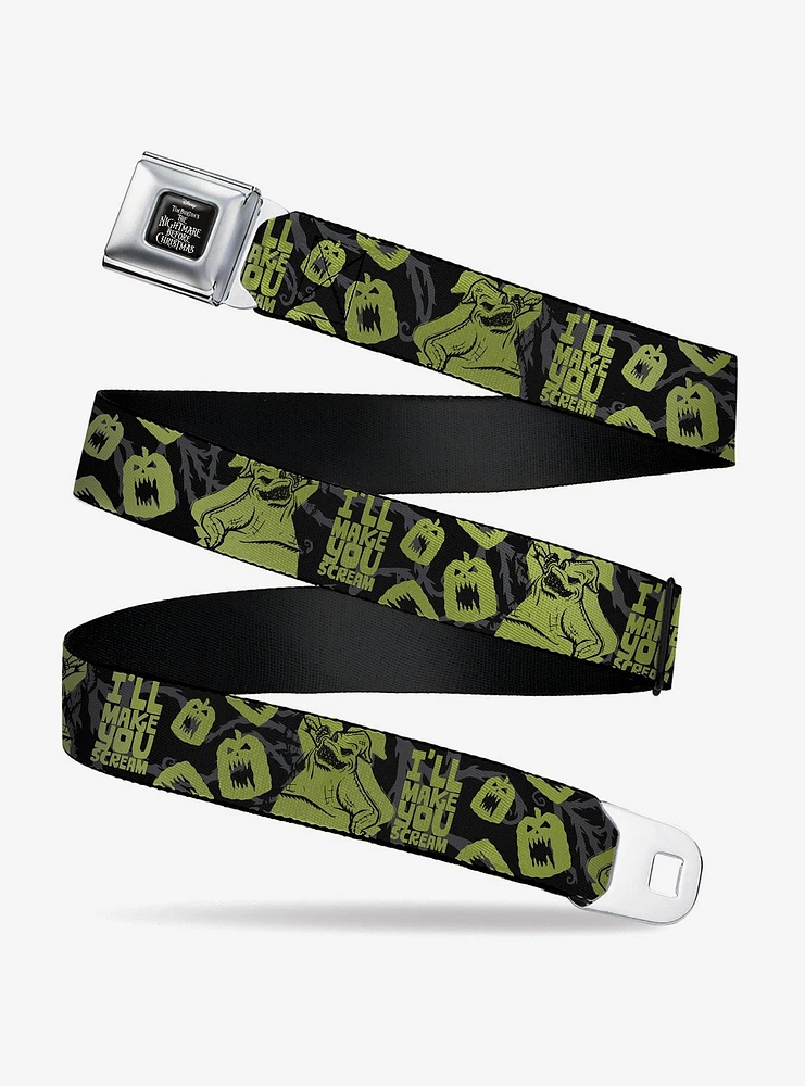 Disney Nightmare Before Christmas Oogie Boogie Scream Seatbelt Buckle Belt