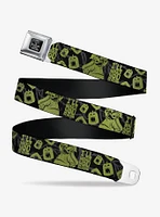 Disney Nightmare Before Christmas Oogie Boogie Scream Seatbelt Buckle Belt