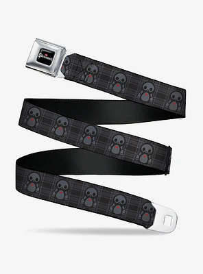 Skelanimals Pen The Penguin Pose Plaid Seatbelt Buckle Belt
