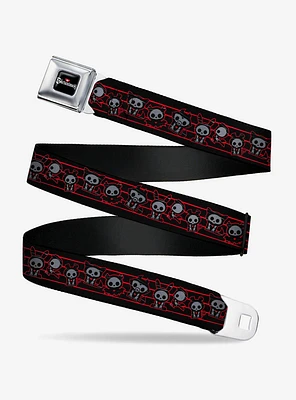 Skelanimals Six Character Collage Seatbelt Buckle Belt
