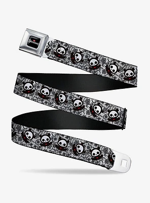 Skelanimals Diego The Bat Pose Lace Print Seatbelt Buckle Belt