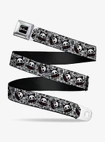 Skelanimals Diego The Bat Pose Lace Print Seatbelt Buckle Belt