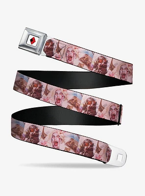 DC Comics Harley Quinn Deceased Variant Seatbelt Buckle Belt