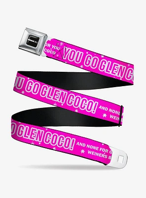 Mean Girls You Go Glen Coco Seatbelt Buckle Belt