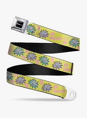 Mean Girls Title Logo So Fetch Quote Seatbelt Buckle Belt