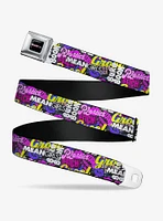 Mean Girls Catch Phrases Collage Seatbelt Buckle Belt