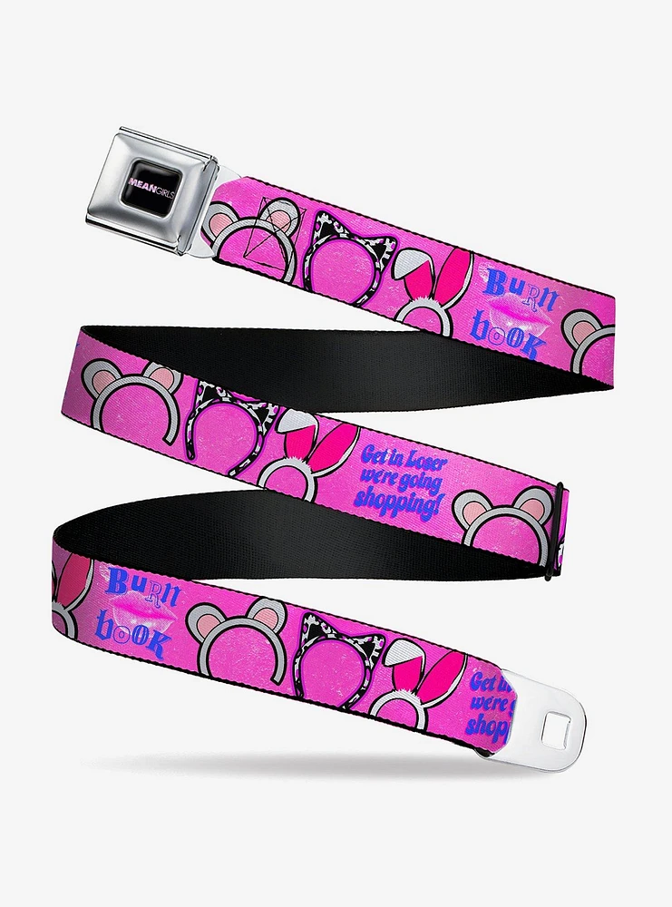 Mean Girls Quotes and Plastics Animal Ears Seatbelt Buckle Belt