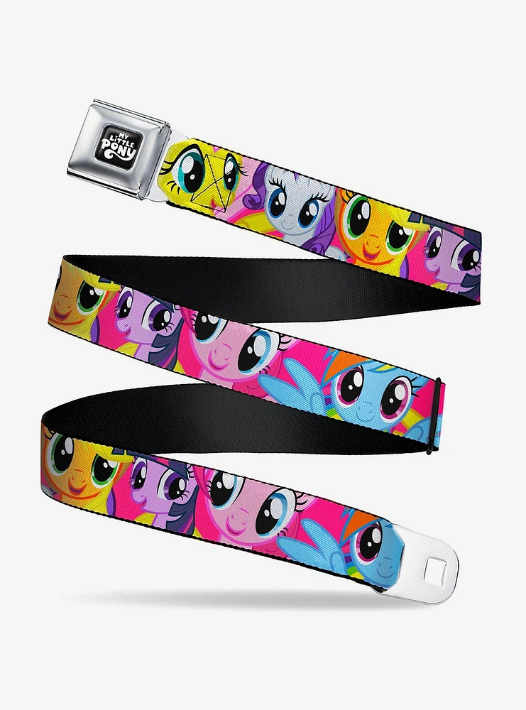 My Little Pony Mane Six Eye Expressions Close Up Seatbelt Buckle Belt