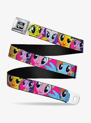 My Little Pony Mane Six Eye Expressions Close Up Seatbelt Buckle Belt