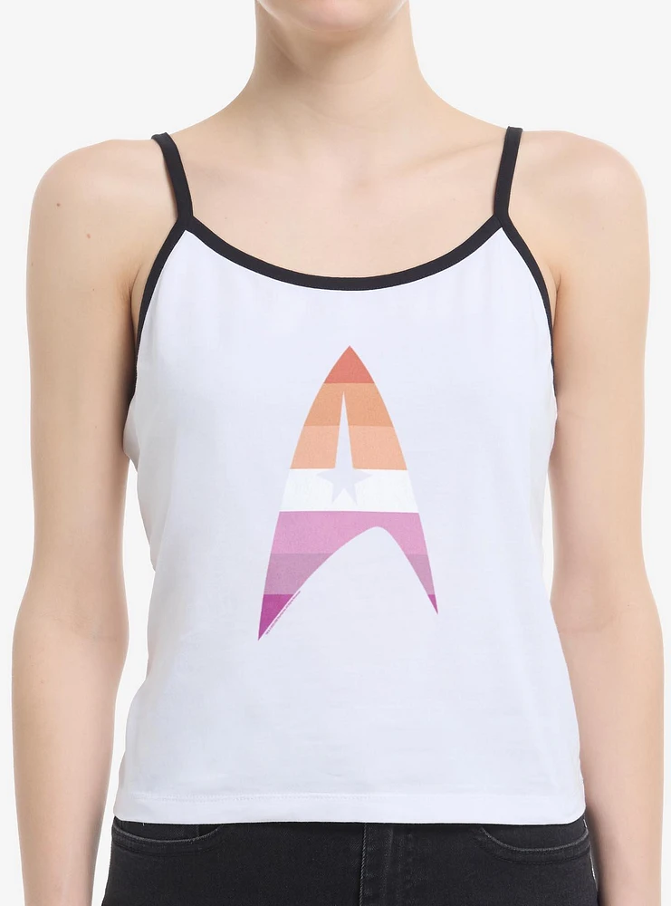 Star Trek Lesbain Flag Logo Womens Cami
