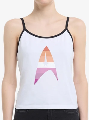 Star Trek Lesbain Flag Logo Womens Cami