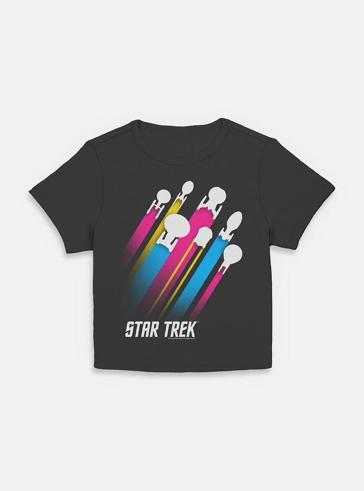 Star Trek Pan Pride Fleet Stripes Womens Baby T-Shirt
