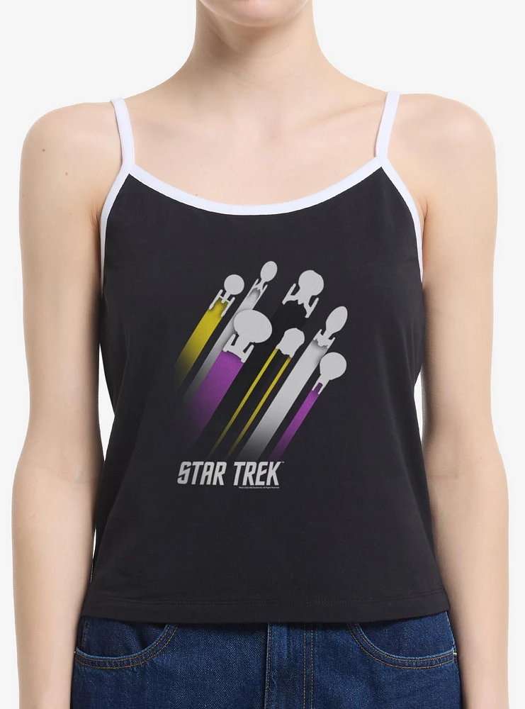 Star Trek Nonbinary Pride Fleet Stripes Womens Cami