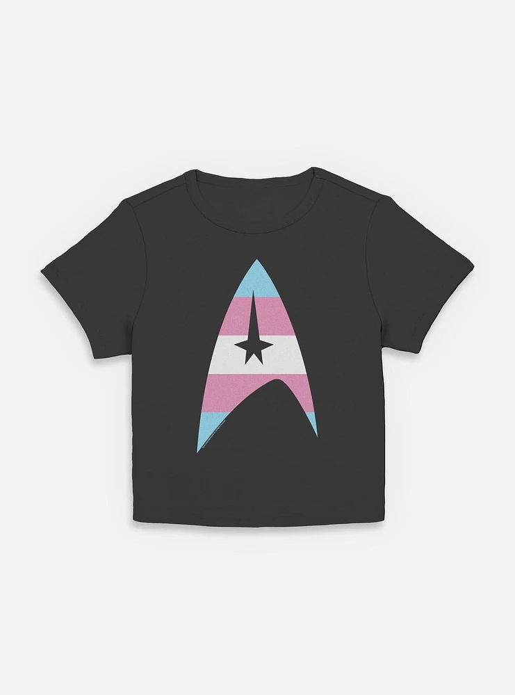 Star Trek Trans Flag Logo Womens Baby T-Shirt