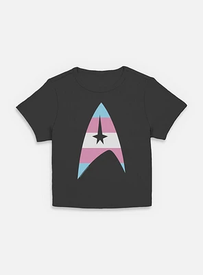 Star Trek Trans Flag Logo Womens Baby T-Shirt