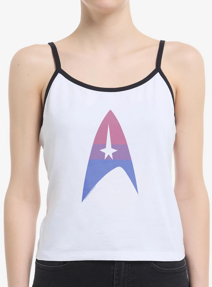 Star Trek Bisexual Flag Logo Womens Cami