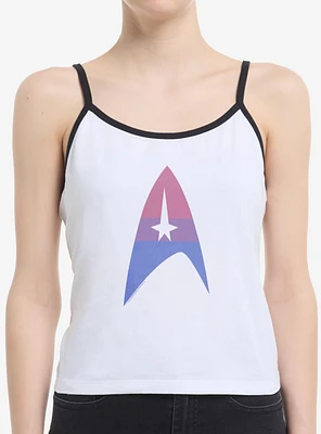 Star Trek Bisexual Flag Logo Womens Cami