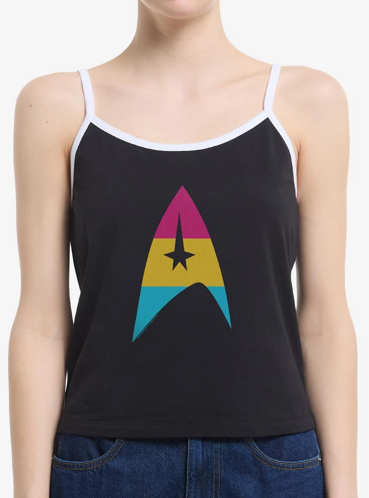 Star Trek Pan Flag Logo Womens Cami