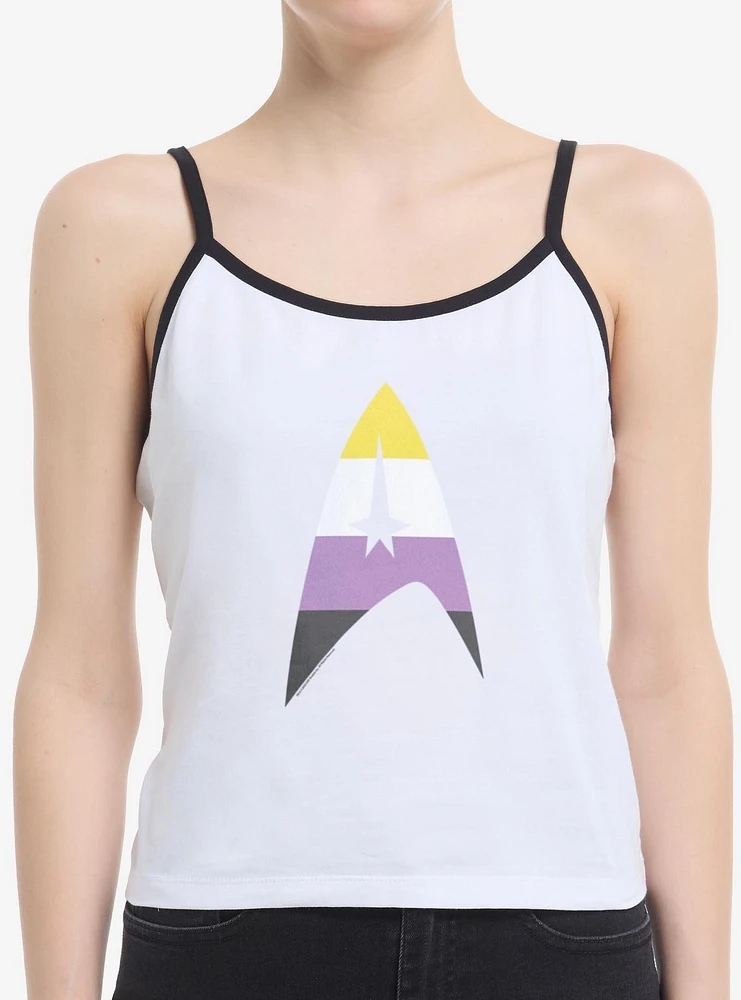 Star Trek Nonbinary Flag Logo Womens Cami