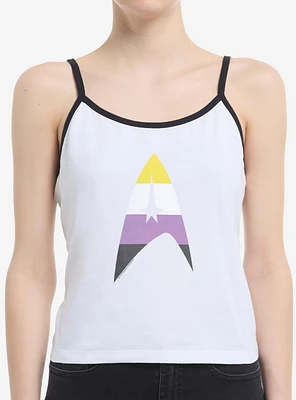 Star Trek Nonbinary Flag Logo Womens Cami