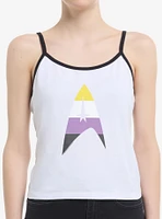 Star Trek Nonbinary Flag Logo Womens Cami