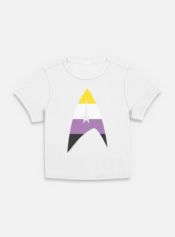 Star Trek Nonbinary Flag Logo Womens Baby T-Shirt