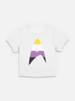 Star Trek Nonbinary Flag Logo Womens Baby T-Shirt