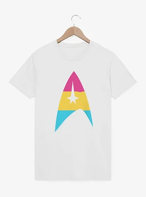 Star Trek Pan Flag Logo T-Shirt