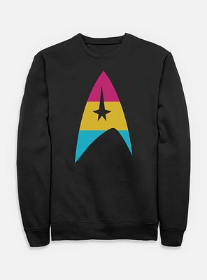Star Trek Pan Flag Logo Sweatshirt