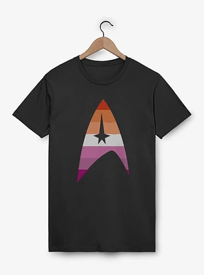 Star Trek Lesbain Flag Logo T-Shirt
