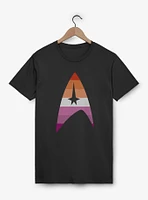 Star Trek Lesbain Flag Logo T-Shirt