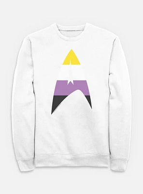 Star Trek Nonbinary Flag Logo Sweatshirt