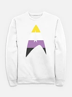 Star Trek Nonbinary Flag Logo Sweatshirt